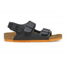 BIRKENSTOCK MILANO KINDER 1026878  ΠΑΙΔΙΚΟ ΠΕΔΙΛΟ ΜΕ ΔΙΑΜΟΡΦΩΜΕΝΗ ΣΟΛΑ ΑΓΟΡΙ  ΜΑΥΡΟ
