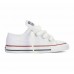 CONVERSE ALL STAR Chack Taylor 7J256  ΠΑΙΔΙΚΟ ΠΑΝΙΝΟ ΠΑΠΟΥΤΣΙ UNISEX  ΛΕΥΚΟ