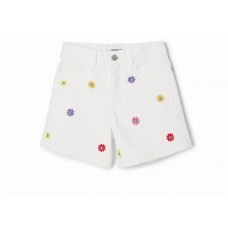 DESIGUAL 24SGDD05-1000 ΠΑΙΔΙΚΗ ΒΕΡΜΟΥΔΑ ΤΖΙΝ ΜΕ ΚΕΝΤΗΜΕΝΕΣ ΜΑΡΓΑΡΙΤΕΣ ΚΟΡΙΤΣΙ ΛΕΥΚΗ
