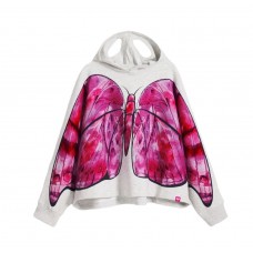 DESIGUAL 24WGSK11-2003 ΠΑΙΔΙΚΟ ΦΟΥΤΕΡ ΜΑΚΡΥΜΑΝΙΚΟ ΜΕ ΚΟΥΚΟΥΛΑ ΚΟΡΙΤΣΙ  ΓΚΡΙ-ΑΝΟΙΧΤΟ