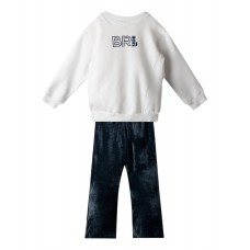 NEK KIDS WEAR 124125 ΠΑΙΔΙΚΟ ΣΕΤ ΦΟΡΜΑΣ ΓΙΑ ΚΟΡΙΤΣΙ ΛΕΥΚΟ-ΙΝΤΙΓΚΟ