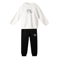 NEK KIDS WEAR 121325-1 ΠΑΙΔΙΚΟ ΣΕΤ ΦΟΡΜΑΣ ΓΙΑ ΚΟΡΙΤΣΙΑ ΕΚΡΟΥ-ΜΑΥΡΟ