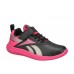 REEBOK RUSH RUNNER 100200972 ΠΑΙΔΙΚΟ ΑΘΛΗΤΙΚΟ ΠΑΠΟΥΤΣΙ ΚΟΡΙΤΣΙ  ΜΑΥΡΟ-ΦΟΥΞΙΑ