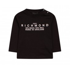 JOHN RICHMOND RIA24034TS ΠΑΙΔΙΚΗ ΒΑΜΒΑΚΕΡΗ  ΜΠΛΟΥΖΑ ΜΑΚΡΥΜΑΝΙΚΗ ΑΓΟΡΙ  ΜΑΥΡΗ