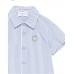 TRUSSARDI TIP25038CA ΠΑΙΔΙΚΟ ΡΙΓΕ ΠΟΥΚΑΜΙΣΟ ΚΟΝΤΟΜΑΝΙΚΟ ΑΓΟΡΙ ΛΕΥΚΟ-ΓΑΛΑΖΙΟ