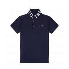 TRUSSARDI TBP25006PO ΠΑΙΔΙΚΗ ΒΑΜΒΑΚΕΡΗ POLO ΜΠΛΟΥΖΑ ΑΓΟΡΙ ΜΠΛΕ